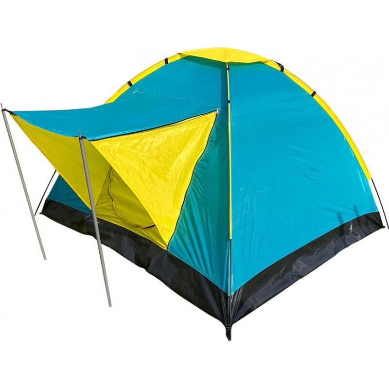 Kemping sátor, Strend Pro, 3-4 személyes, UV-álló poliészter, vízálló, 205x205x120 cm