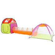 Cort de joaca pentru copii, Springos, 3 in 1, igloo si casuta, cu tunel, husa, 389x120x115 cm