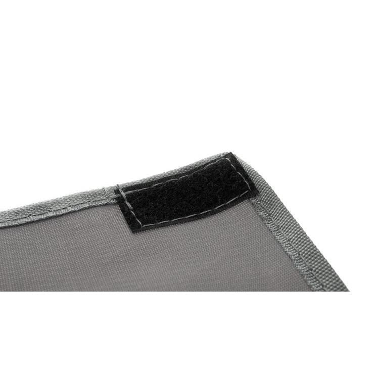 Cos rufe, 3 compartimente, cadru pliabil, bumbac + PE, alb si gri, 130 L, 64.5x36.5x58 cm, Isotrade