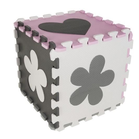 Covor tip puzzle, pentru copii, spuma EVA, 16 piese, 30x30 cm, Isotrade
