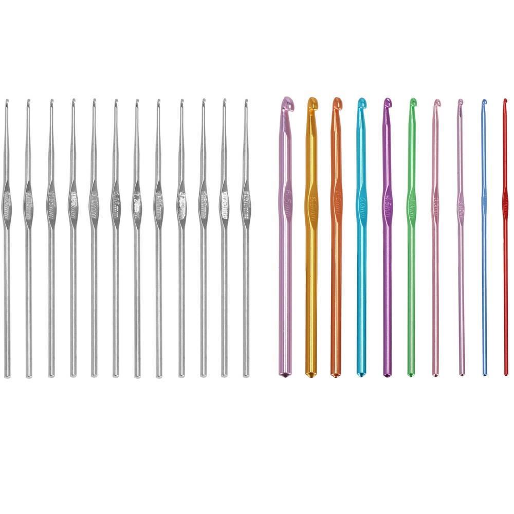 Crosete, multicolore, cu trusa, set 22 buc, 0.6-6.5 mm, Springos