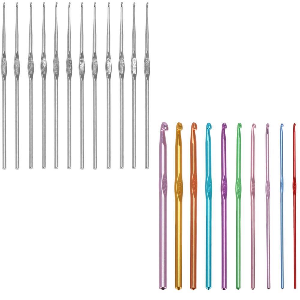 Crosete, multicolore, cu trusa, set 22 buc, 0.6-6.5 mm, Springos