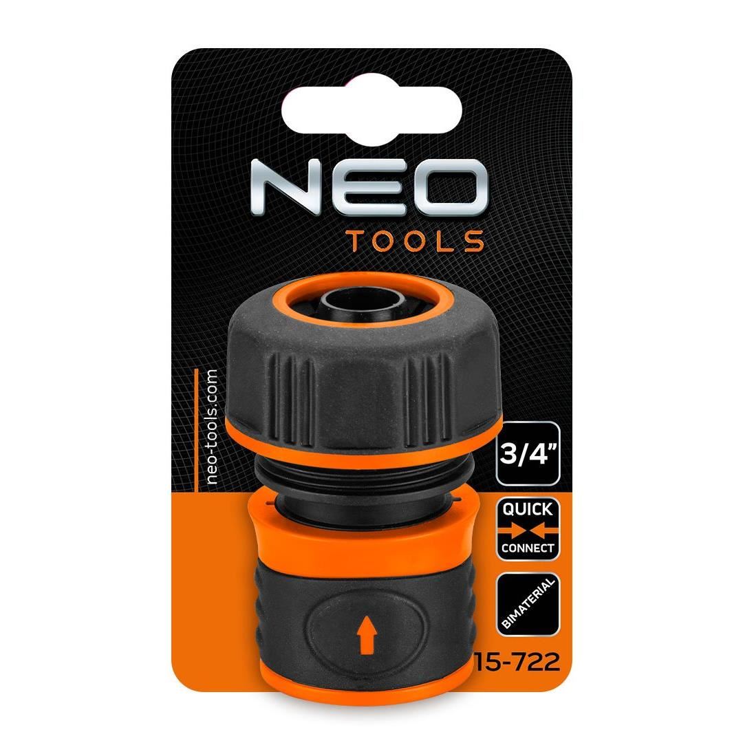 Gyorscsatlakozó, kétkomponensű, 3/4", NEO