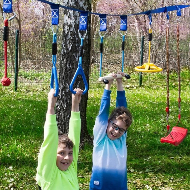 Akadálypálya, gyerekeknek, hordozható, 45 darabos készlet, Mozgássport tevékenységek