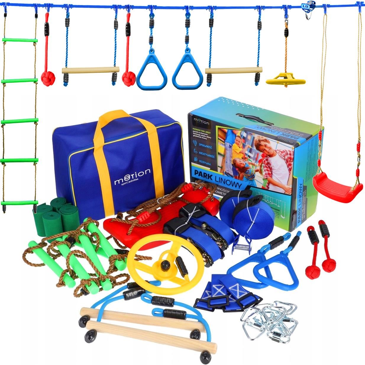 Cursa cu obstacole, pentru copii, portabil, set 45 piese, Motion Sport Activities