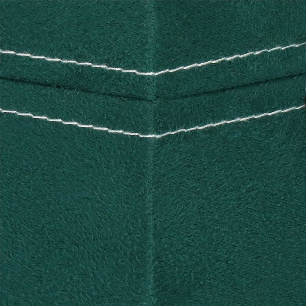 Cutie pentru bijuterii, catifea, verde, 12x12x12 cm, Springos
