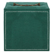 Cutie pentru bijuterii, catifea, verde, 12x12x12 cm, Springos
