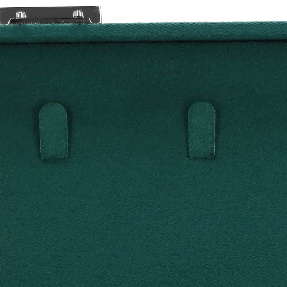 Cutie pentru bijuterii, catifea, verde, 28x19.5x7 cm, Springos