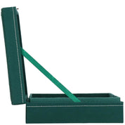 Cutie pentru bijuterii, catifea, verde, 28x19.5x7 cm, Springos