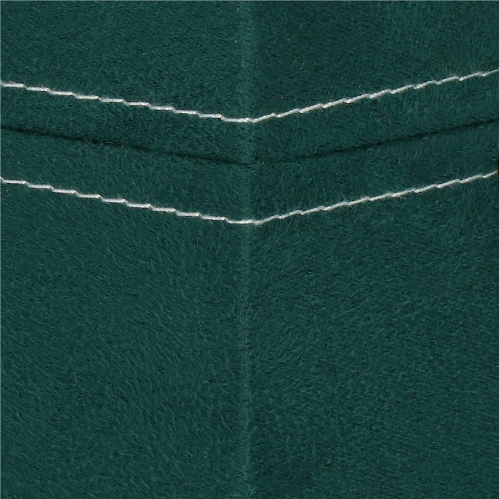 Cutie pentru bijuterii, catifea, verde, cu oglinda, 12x12x12 cm, Springos