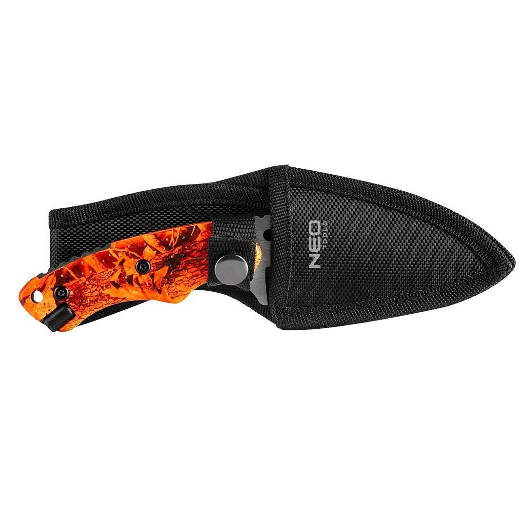 Cutit tactic, cu teaca si amnar, model Survival, 20 cm, NEO