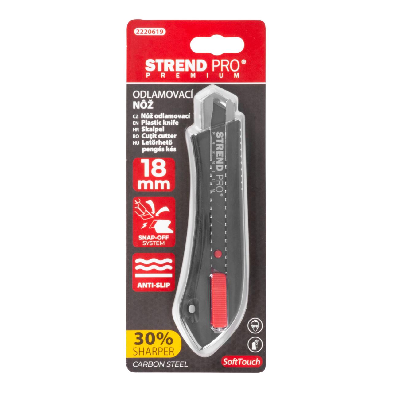 Cutter, blocare automata, 18 mm, Strend Pro Premium