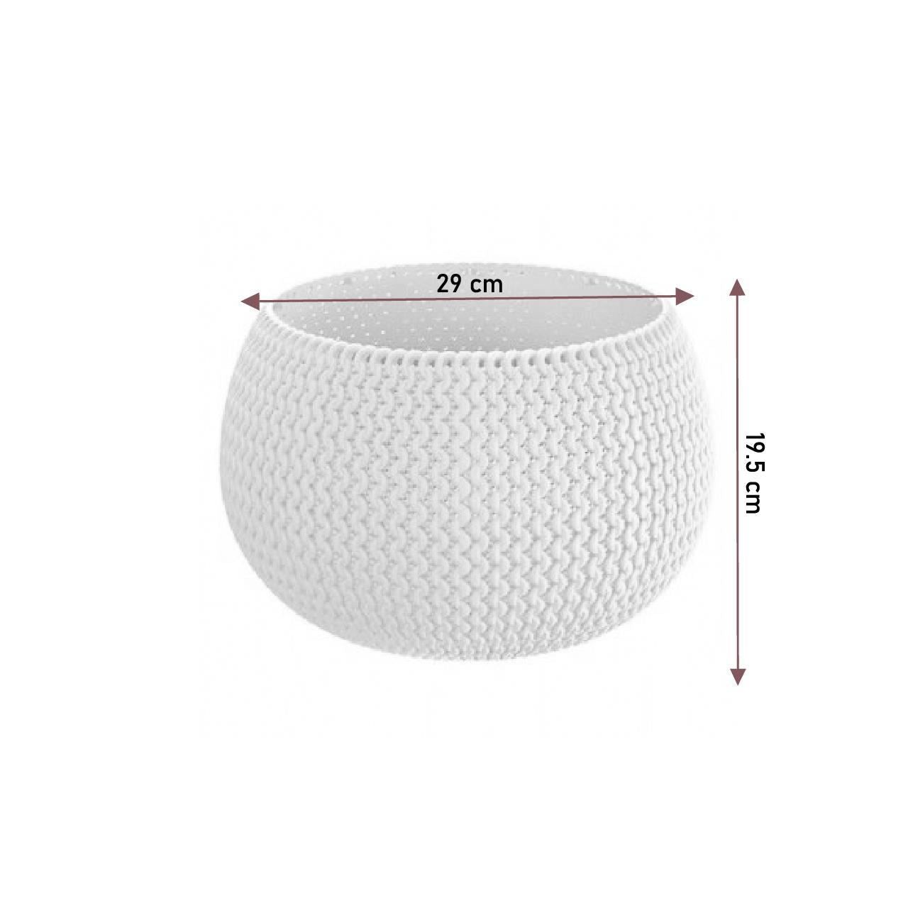 Ghiveci decorativ pentru flori, rotund, mov, 29x19.5 cm, Splofy Bowl