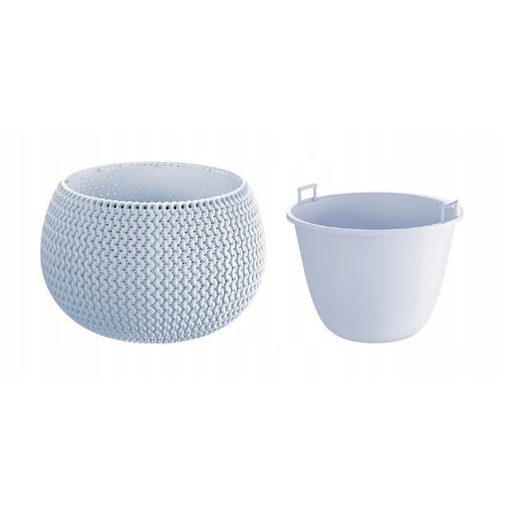 Ghiveci decorativ pentru flori, rotund, albastru, 29x19.5 cm, Splofy Bowl