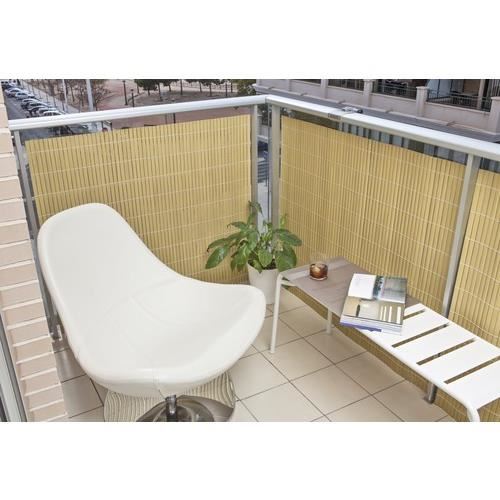 Paravan pentru balcon, terasa, gard PVC, stil bambus, 1300 g/m2, UV, 3x1 m