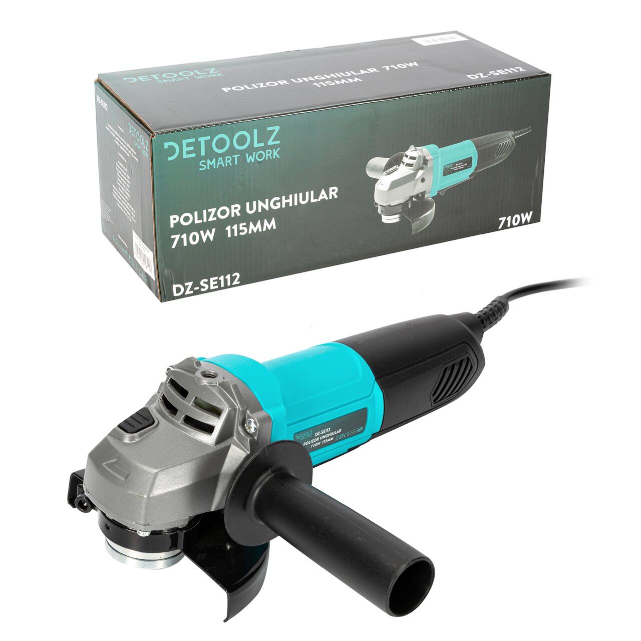 Sarokcsiszoló, flex, 710 W, 115 mm, Detoolz