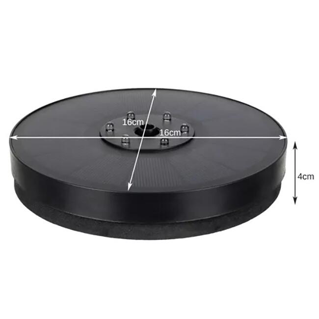 Decoratiune gradina tip fantana arteziana cu lumini LED, Gardlov, plutitoare, incarcare solara, 16x4 cm