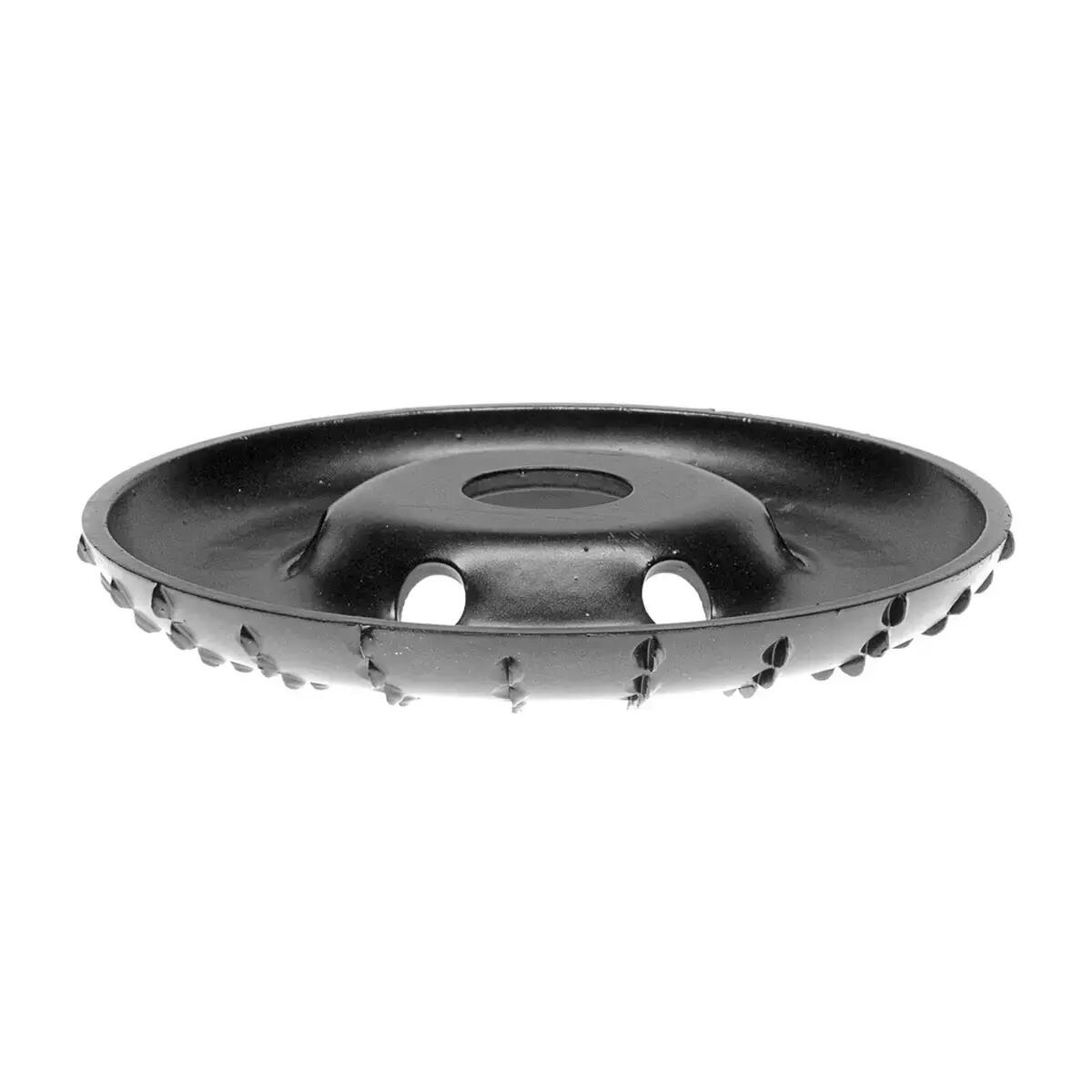 Kör alakú csiszolókorong, formázott, reszelős, fa, műanyag, gumi, pórusbeton megmunkálásához, radiális, konvex, 120x22,2 mm, Dedra