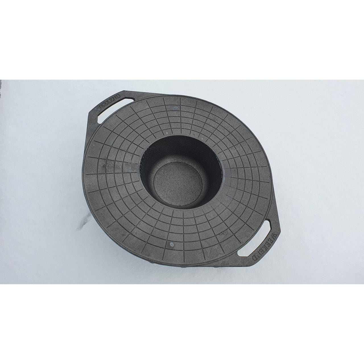 Grillkorong, öntöttvas, grillsütő típusú, lábakkal, 52 cm, Vegyes grillsütő