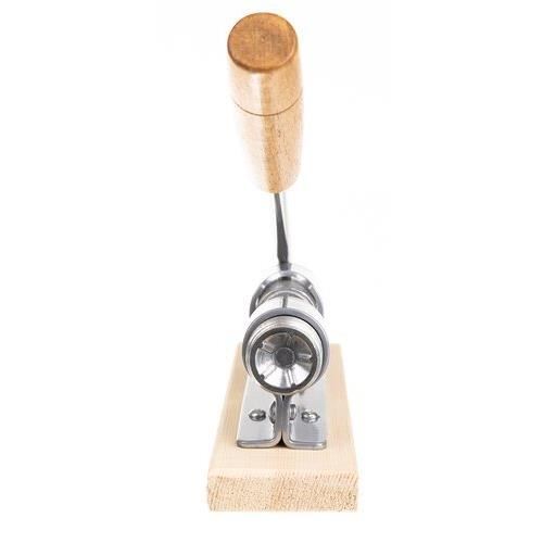 Spargator manual pentru nuci, din otel cu suport de lemn, 20x5 cm