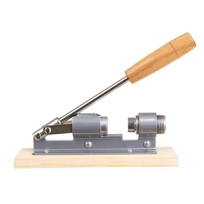 Spargator manual pentru nuci, din otel cu suport de lemn, 20x5 cm
