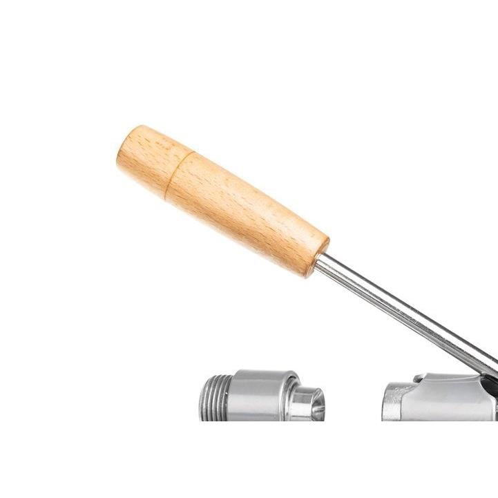 Spargator manual pentru nuci, din otel cu suport de lemn, 20x5 cm