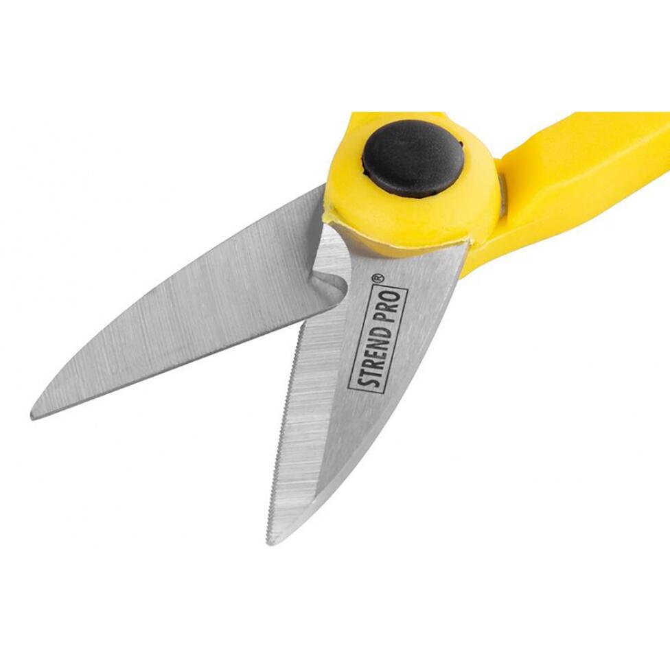 Kábelvágó és -csupaszító olló, Strend Pro, 145 mm
