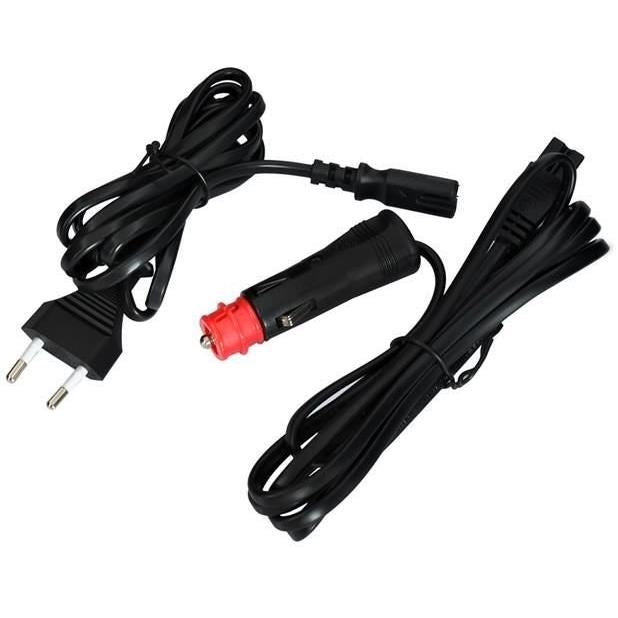 Turistahűtő, mini, 12V/220V, fekete, 4 L, 17,5x23,5x25 cm, Malatec