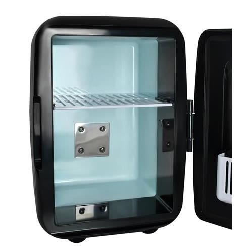 Turistahűtő, mini, 12V/220V, fekete, 4 L, 17,5x23,5x25 cm, Malatec