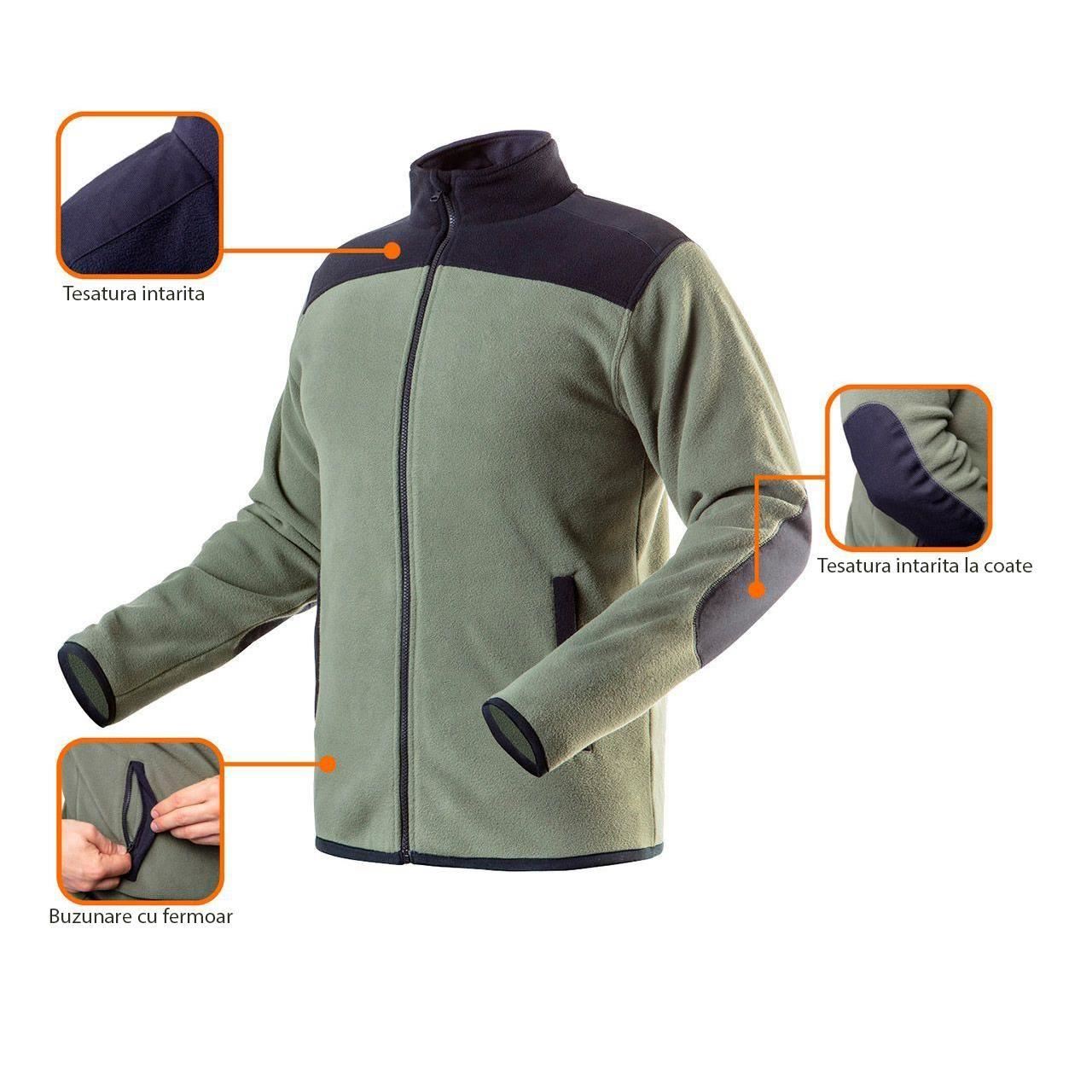 Munkadzseki, polár gyapjúból, terepszínű modell, S/48-as méret, NEO