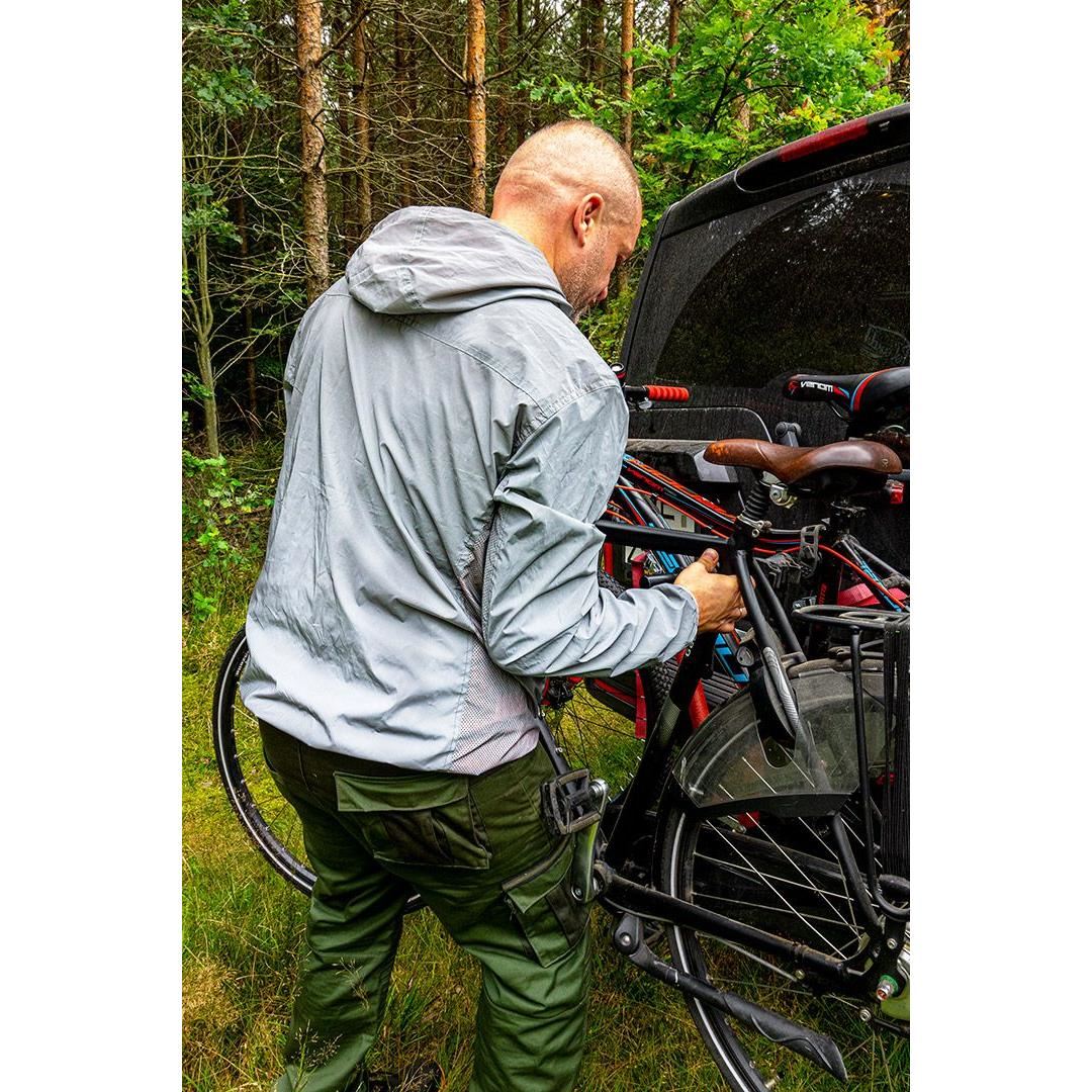 Fényvisszaverő munkakabát, fehér, FÉNYVISSZATÉRÍTŐ modell, XXL/56-os méret, NEO