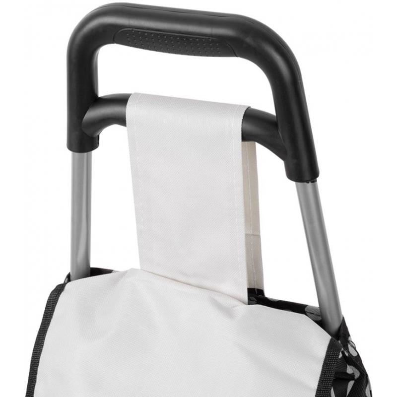 Bevásárlótáska/kocsi kerekeken, PE/PVC, EVA, 20 kg, 35x30x94 cm, Gabi