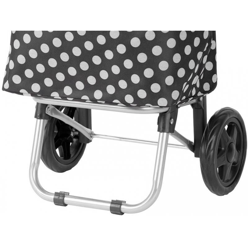 Bevásárlótáska/kocsi kerekeken, PE/PVC, EVA, 20 kg, 35x30x94 cm, Gabi