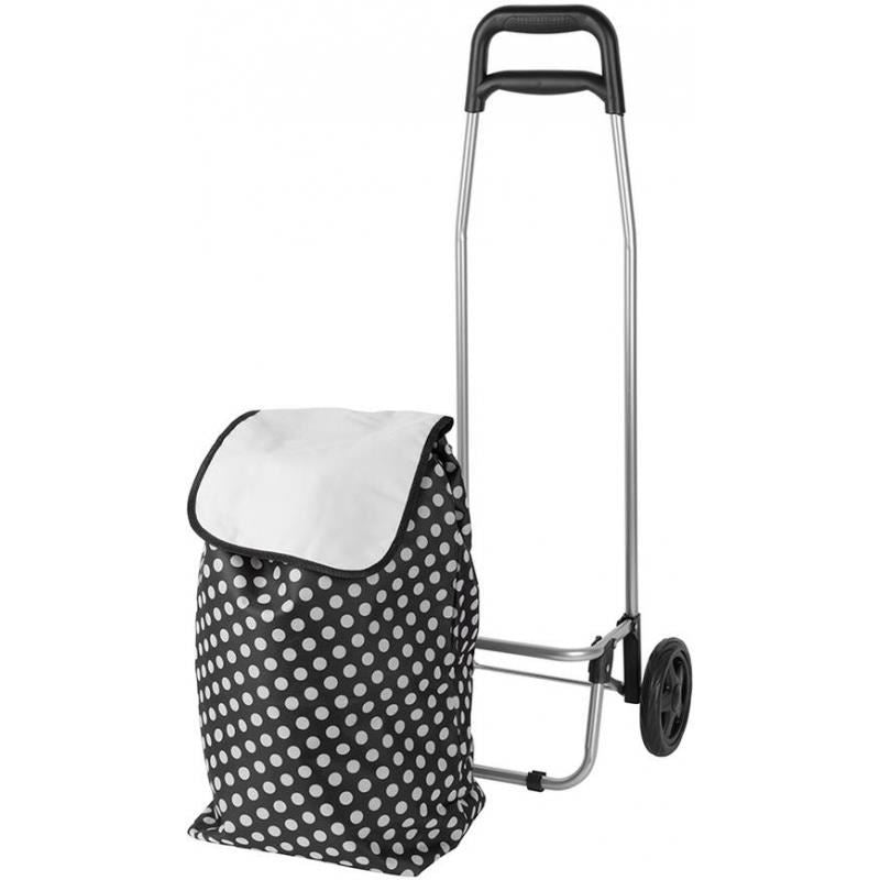 Bevásárlótáska/kocsi kerekeken, PE/PVC, EVA, 20 kg, 35x30x94 cm, Gabi