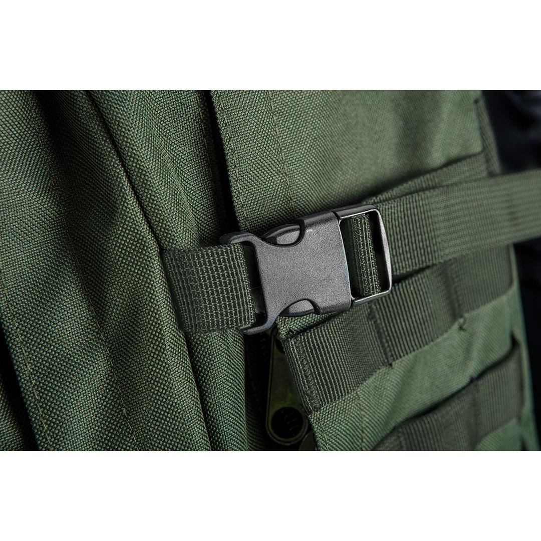 Ghiozdan/rucsac turistic, 4 in 1, model Survival, verde inchis, NEO