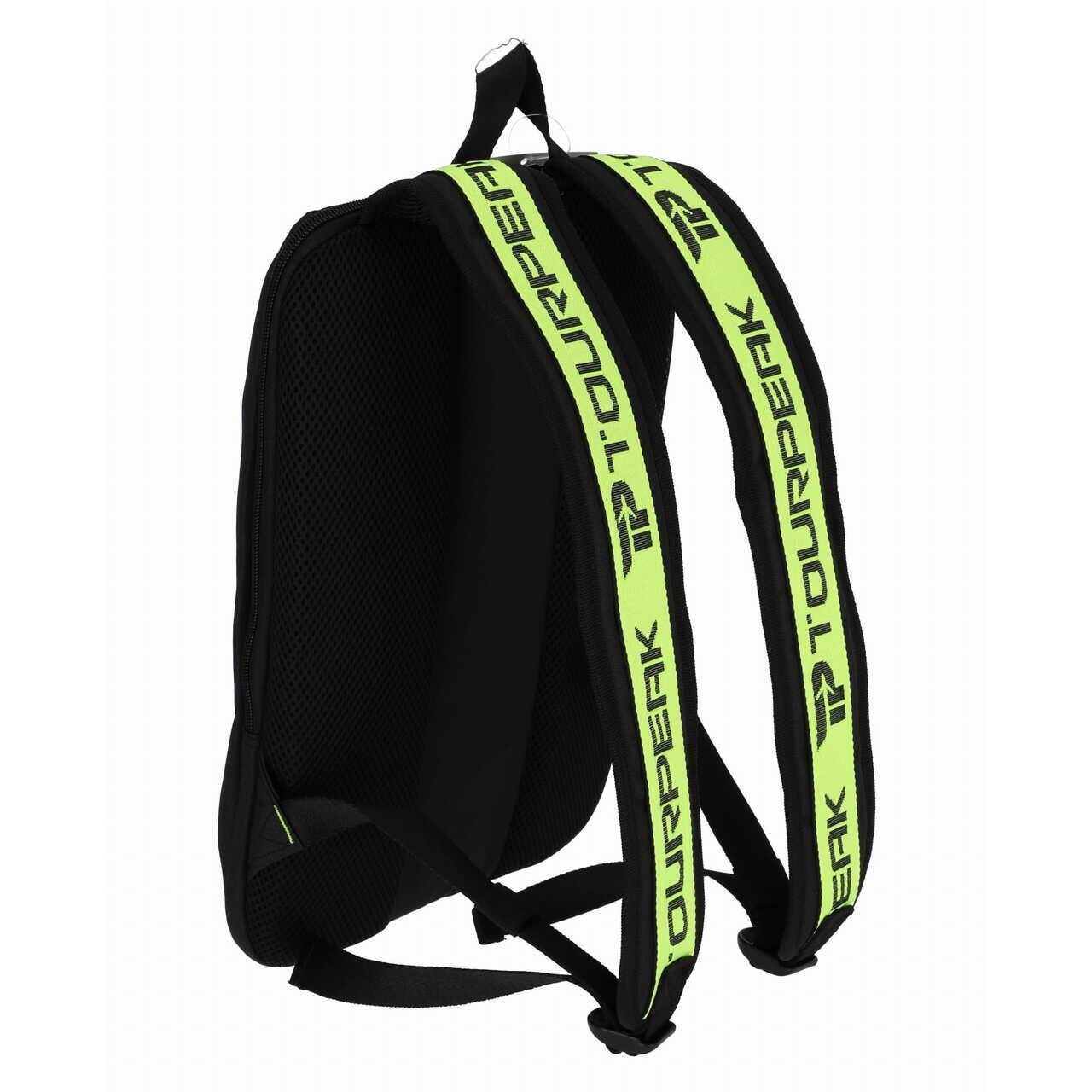 Ghiozdan/rucsac turistic, Tourpeak, 4 compartimente, buzunar laptop, negru, 11 L, 29x5x40 cm