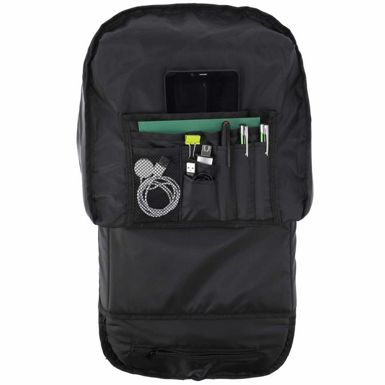 Turista hátizsák, Tourpeak, 5 rekeszes, fekete, 21 L, 30x10x40 cm
