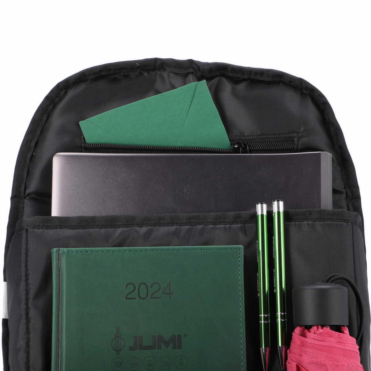 Turista hátizsák, Tourpeak, 5 rekeszes, fekete, 21 L, 30x10x40 cm