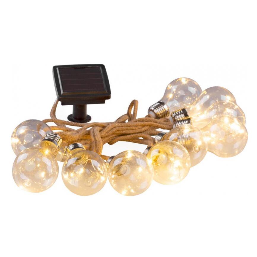 Napelemes girland, Strend Pro, soros, 10 LED izzó, 3,8 m