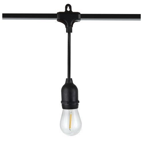 LED-es fényfüzér, 220-240V, IP44, 4 cm, 10 m