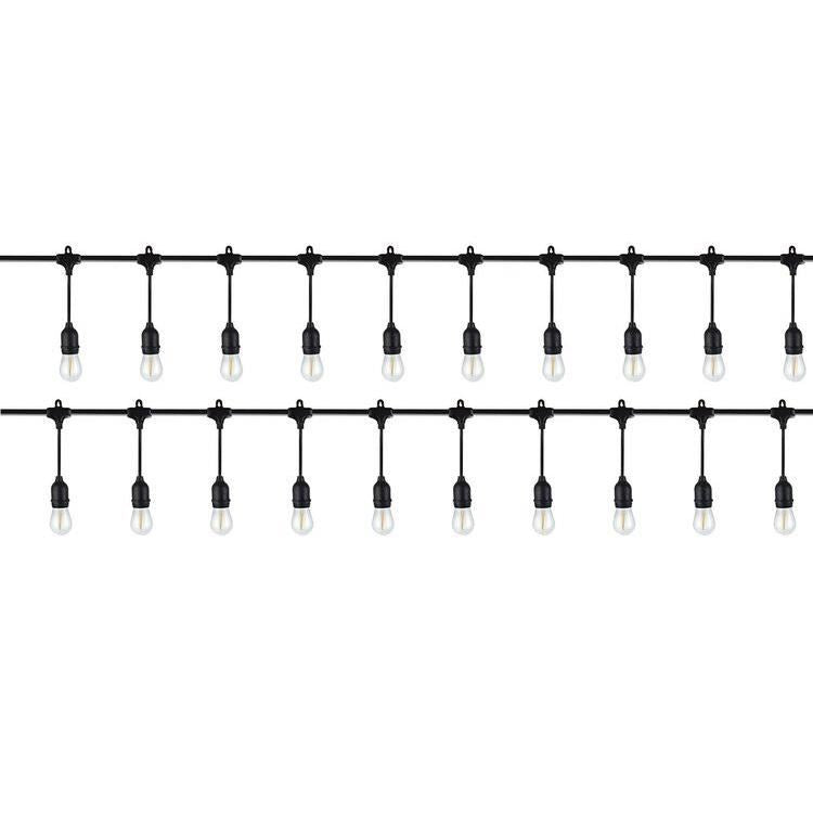 LED-es fényfüzér, 220-240V, IP44, 4 cm, 10 m