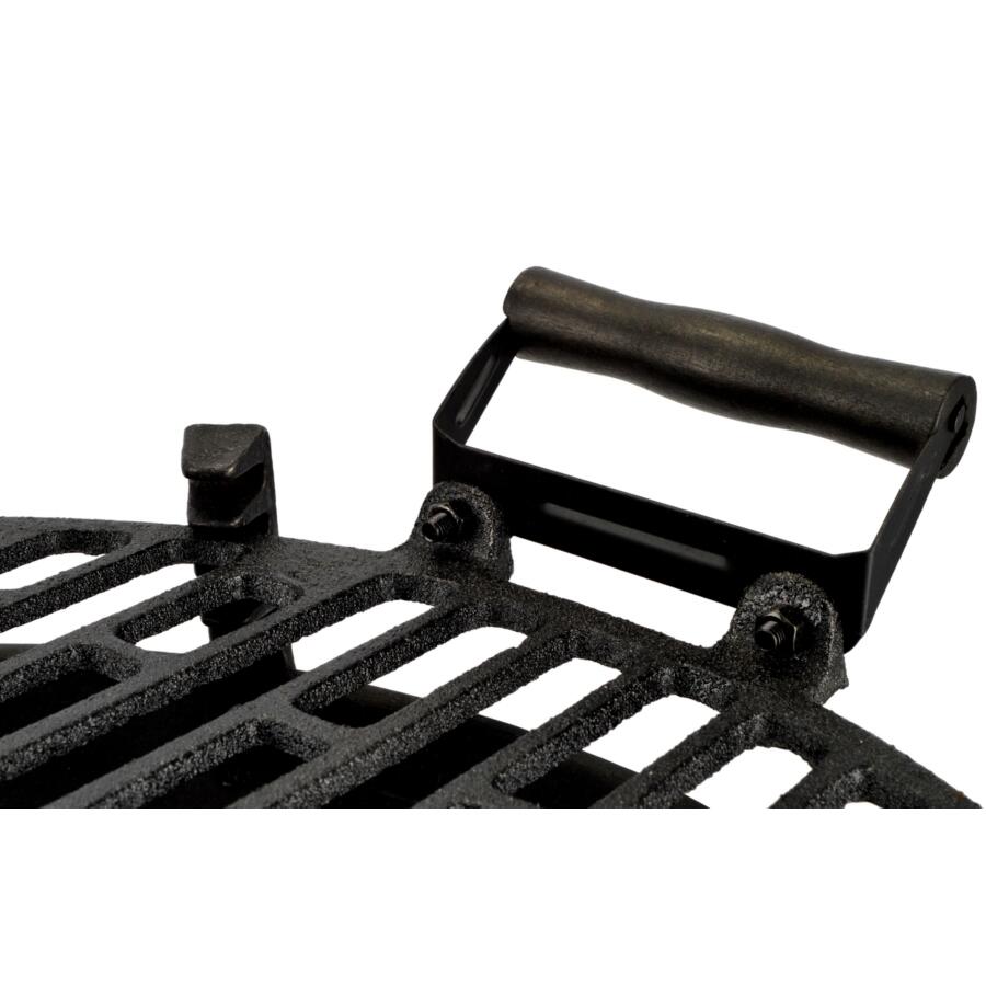 Kerti faszenes grillsütő, kerek grillsütő, öntöttvas, 35 cm, Perfect Home