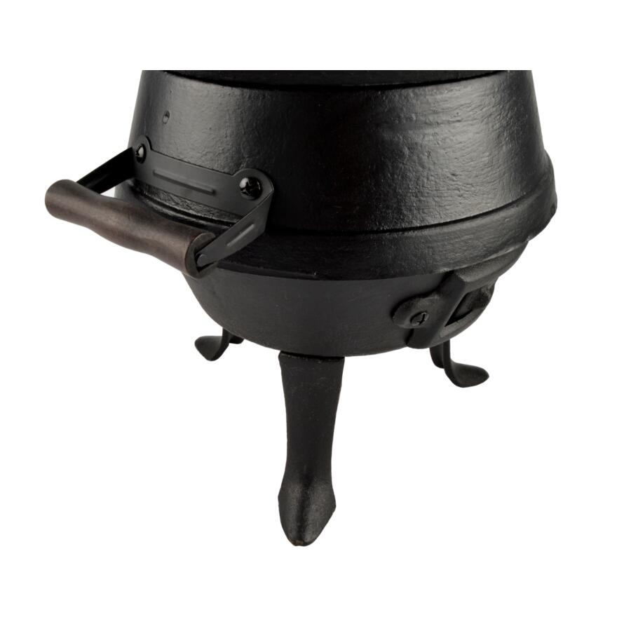 Kerti faszenes grillsütő, kerek grillsütő, öntöttvas, 35 cm, Perfect Home