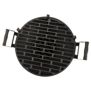 Gratar gradina cu carbuni, grill rotund, fonta, 35 cm, Perfect Home