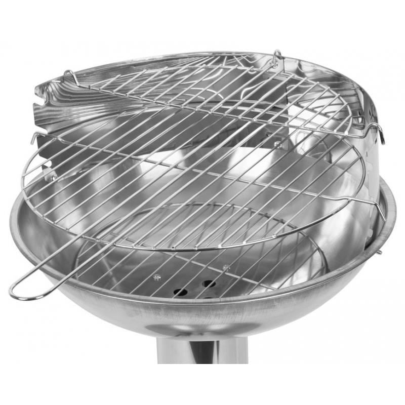 Gratar gradina, grill rotund, reglabil, cu picior, 40x68 cm, Capri