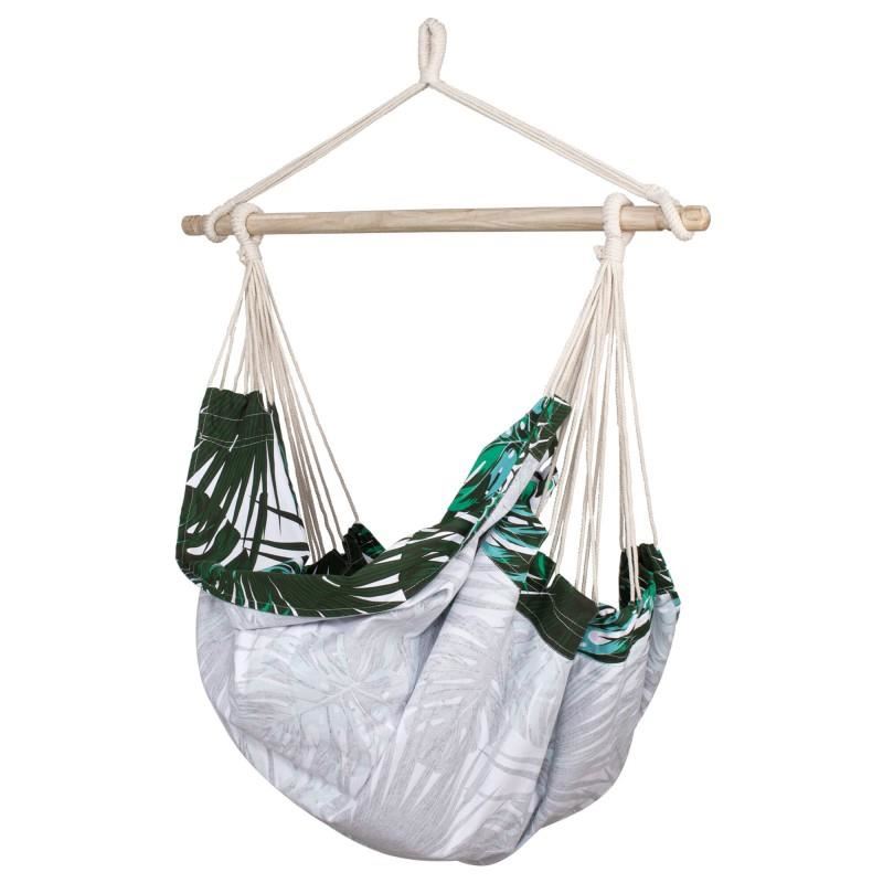 Hamac tip scaun, cu 2 perne, multicolor, max 150 kg, 130x100 cm, Springos