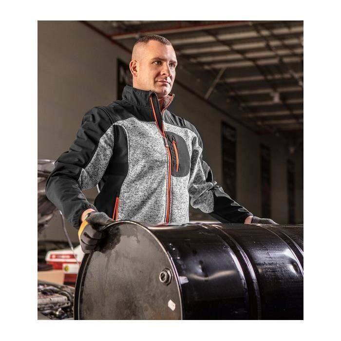 Kötött pulóver softshell anyaggal megerősítve, OUTDOOR modell, XXXL/60-as méret, NEO