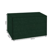 Husa protectie balansoar gradina, polietilena, verde, 220x150x145 cm