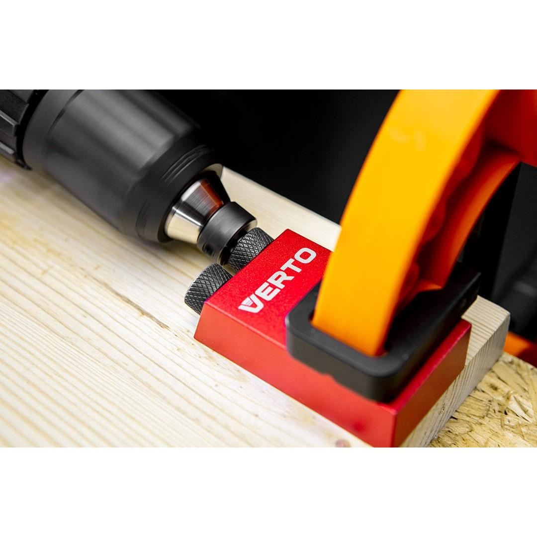 Rejtett illesztőeszköz, fafúráshoz, 14 darabos készlet, Verto