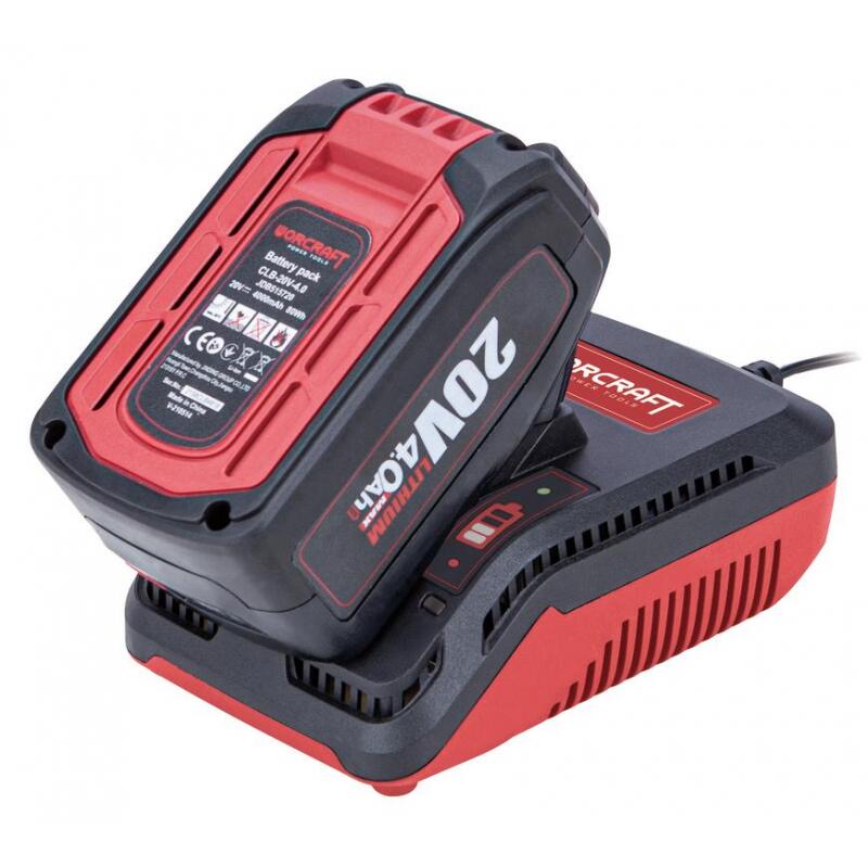 Akkumulátortöltő, Worcraft, 20 V, 60 W